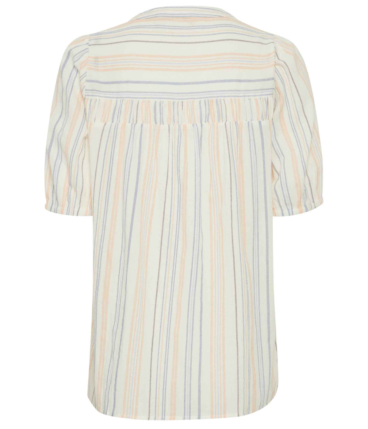 FRANSA NADU BLOUSE IN LIME WHITE, BLUE AND APRICOT