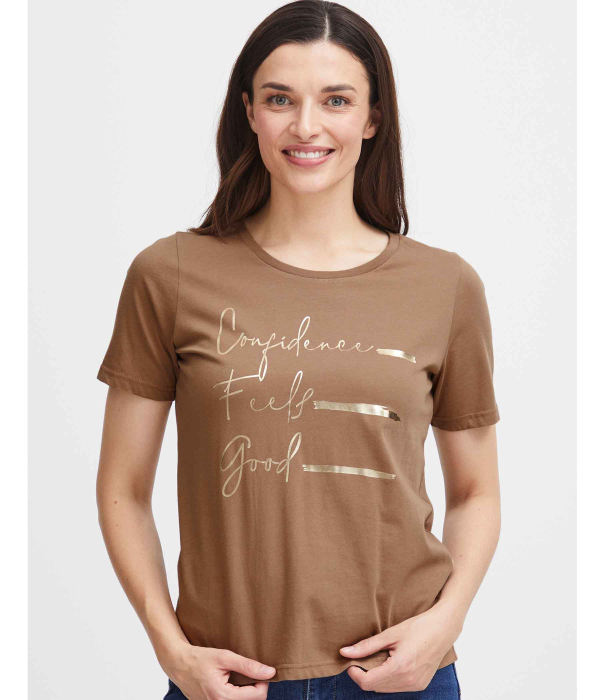 FRANCES TORGA T-SHIRT IN COCA MOCHA