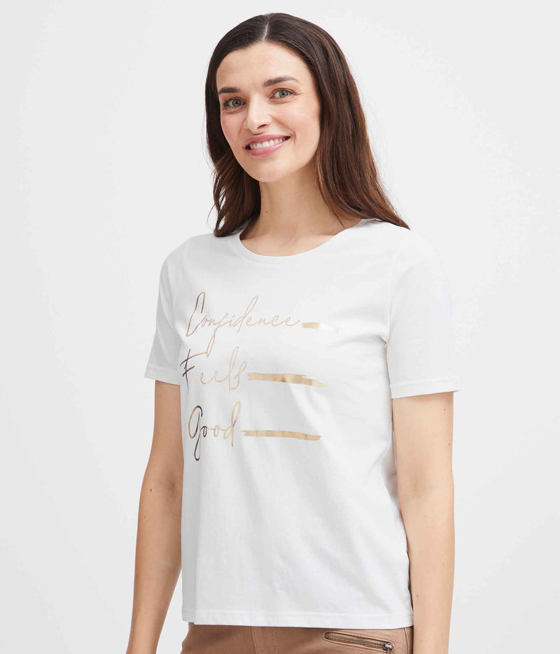 FRANSA TORGA T-SHIRT IN WHITE