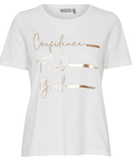 FRANSA TORGA T-SHIRT IN WHITE