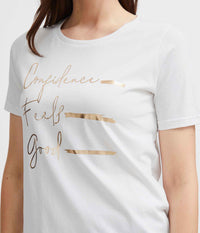FRANSA TORGA T-SHIRT IN WHITE