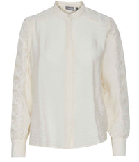 FRANSA LACE SHIRT IN CREAM