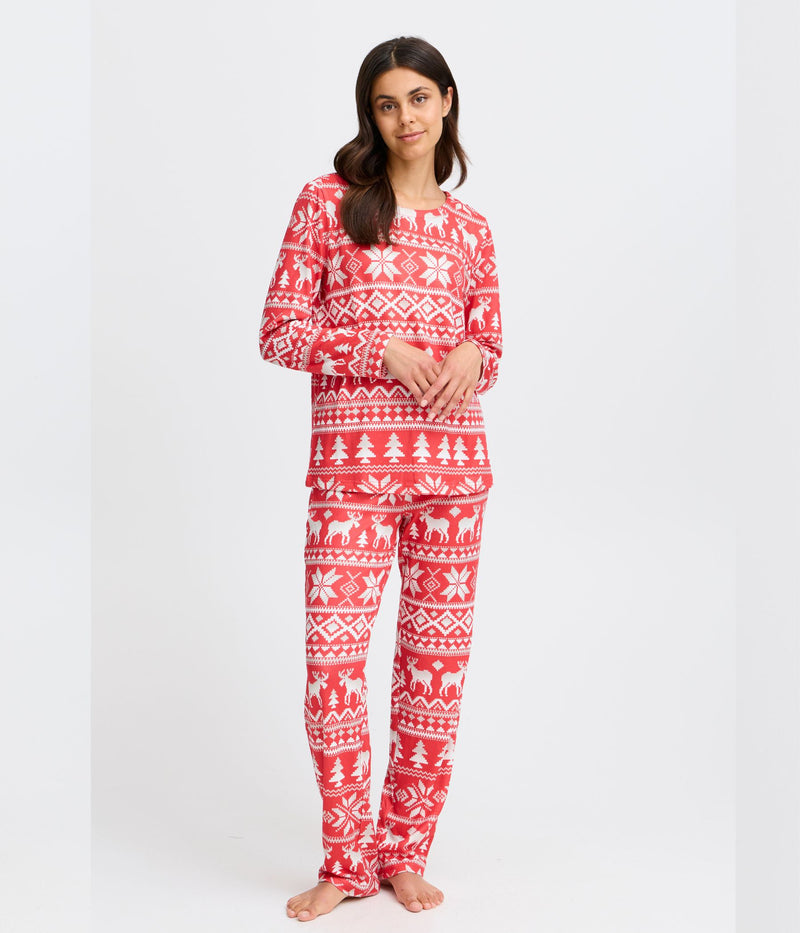 FRANSA JULENATTØJ I RØD OG OFWHITE