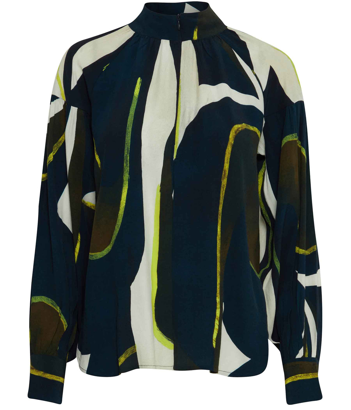 FRANSA LENA BLOUSE IN NAVY