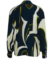 FRANSA LENA BLOUSE IN NAVY