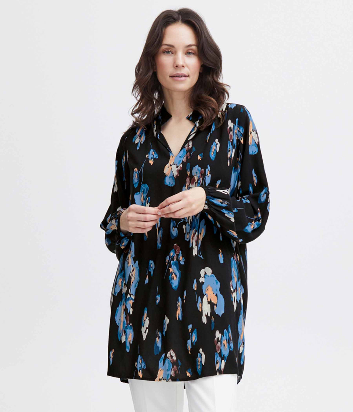 FRANSA MERLE TUNIC IN DARK BLUE
