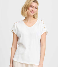FRANSA NOMI BLOUSE IN WHITE 