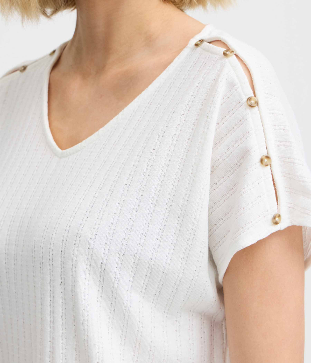 FRANSA NOMI BLOUSE IN WHITE 