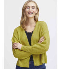 FRANSA ELVIRA CARDIGAN I LIME