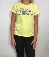 SOAKED IN LUXURY T-SHIRT IN YELLOW