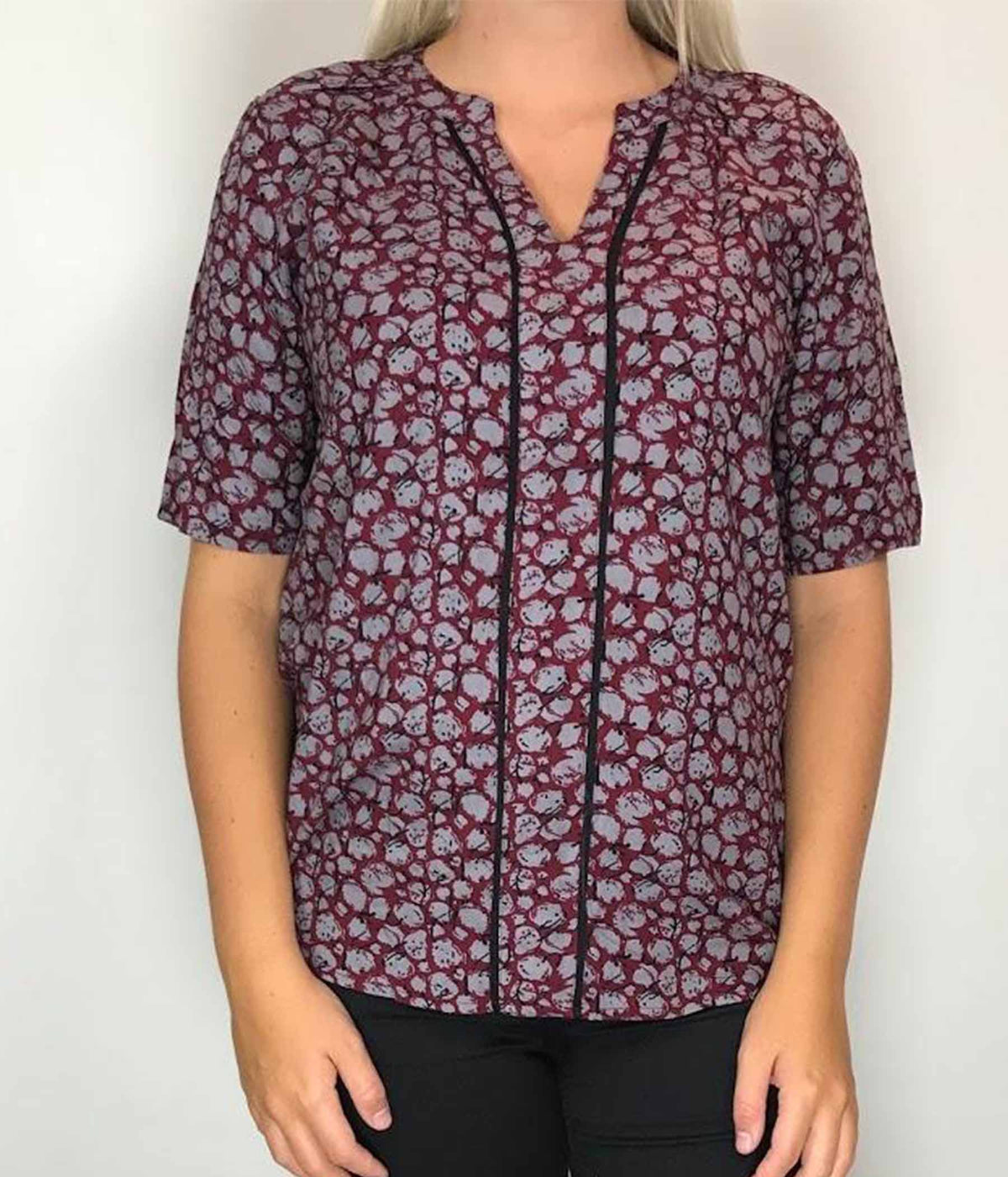 OFELIA WISH BLOUSE IN CHILI COMBI