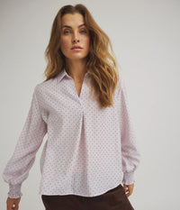 LUXZUZ ONE-TWO JOA BLUSE I ORCHID ICE.