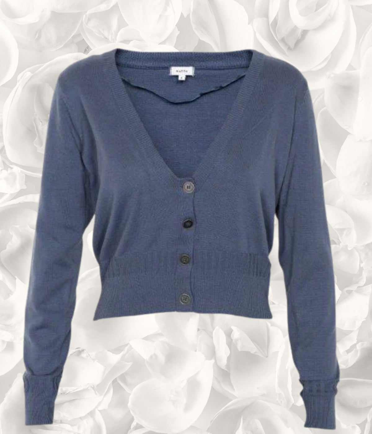 KAFFE CARDIGAN I BLÅ