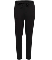 KAFFE JENNY BUKSER MED BÆLTE I SORT. 7/8