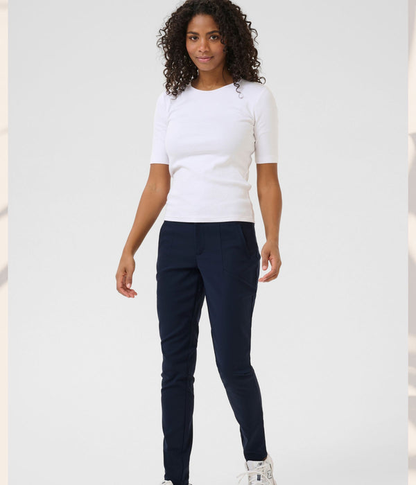 KAFFE VERA BUKSER I MARINEBLÅ