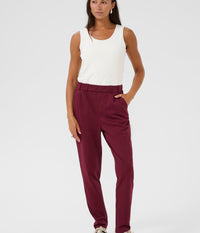 KAFFE JENNY PANTS I BORDEAUX