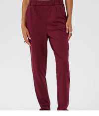 KAFFE JENNY PANTS I BORDEAUX