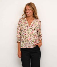 KAFFE JOHANNA BLUSE I PINK