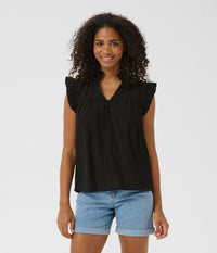 KAFFE LIANY BLUSE I SORT