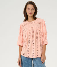 KAFFE RANDY BLUSE I PEACH