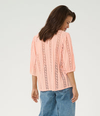 KAFFE RANDY BLUSE I PEACH