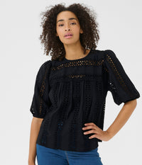 KAFFE RANDY BLUSE I SORT