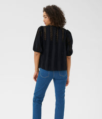 KAFFE RANDY BLUSE I SORT