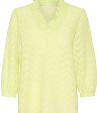 KAFFE VICTORIA BLUSE I LETTUCE GREEN