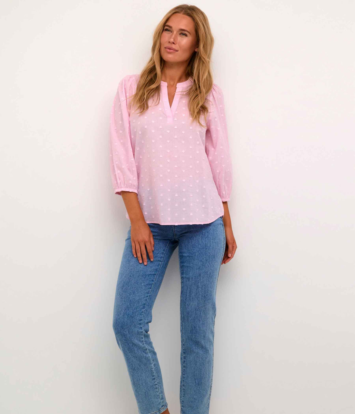 COFFEE JOLLIA BLOUSE IN PINK MIST