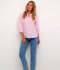 KAFFE JOLLIA BLUSE I PINK MIST