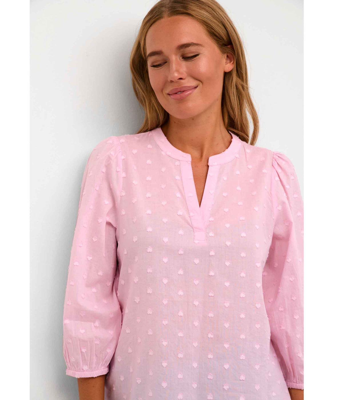 KAFFE JOLLIA BLUSE I PINK MIST