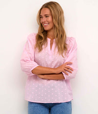 KAFFE JOLLIA BLUSE I PINK MIST