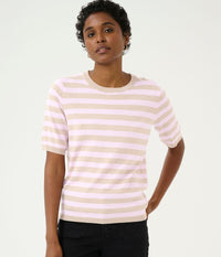 KAFFE LIZZA BLUSE I LYSSAND OG ROSA