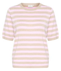 KAFFE LIZZA BLUSE I LYSSAND OG ROSA