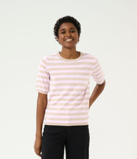 KAFFE LIZZA BLUSE I LYSSAND OG ROSA