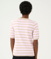 KAFFE LIZZA BLUSE I LYSSAND OG ROSA