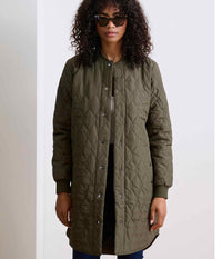 KAFFE SHALLY QUILIED JAKKE I GRAPE LEAF