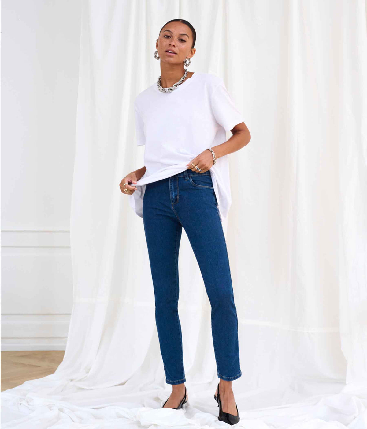 COFFEE VICKY JEANS - MEDIUM BLUE
