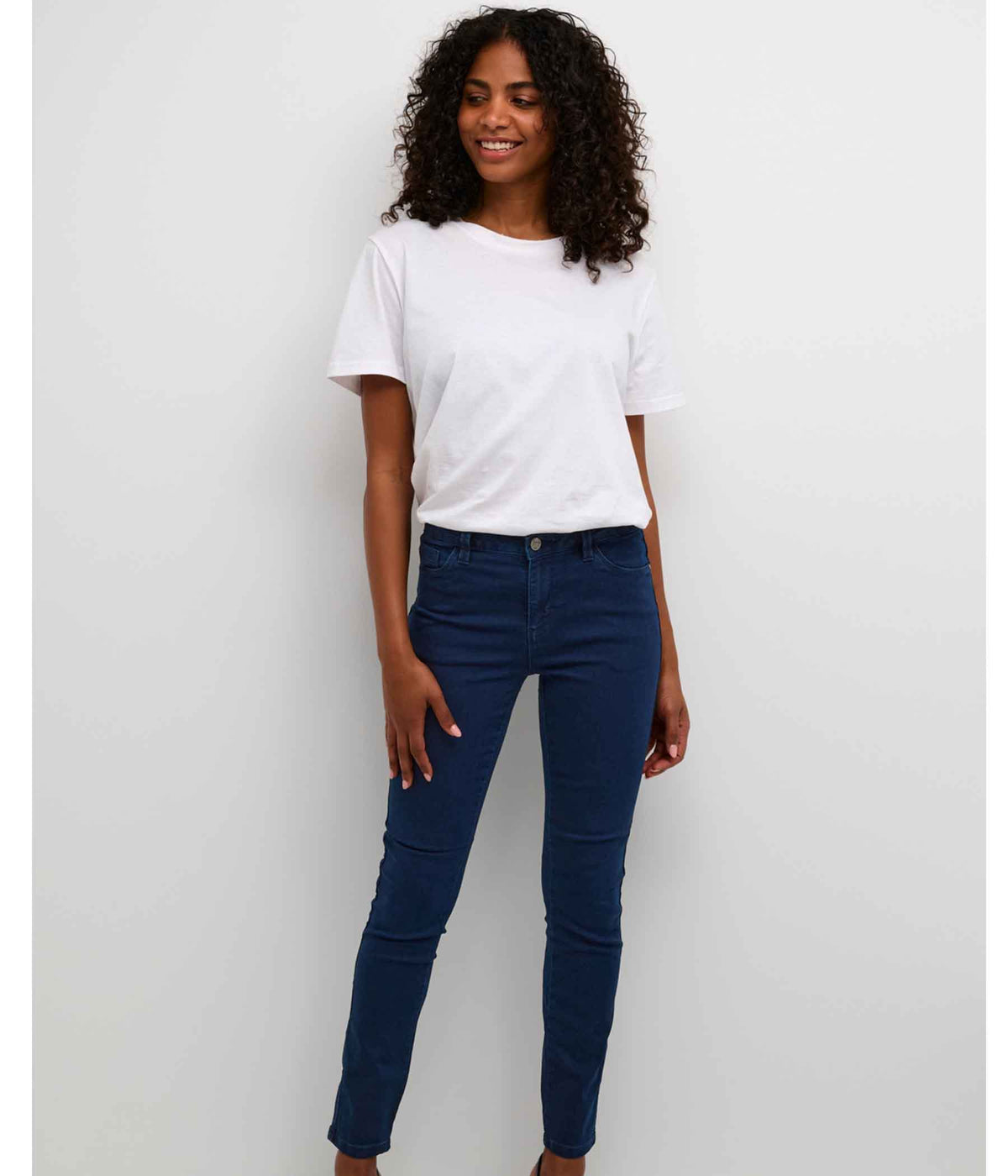 KAFFE VICKY JEANS MØRK DENIM BLÅ