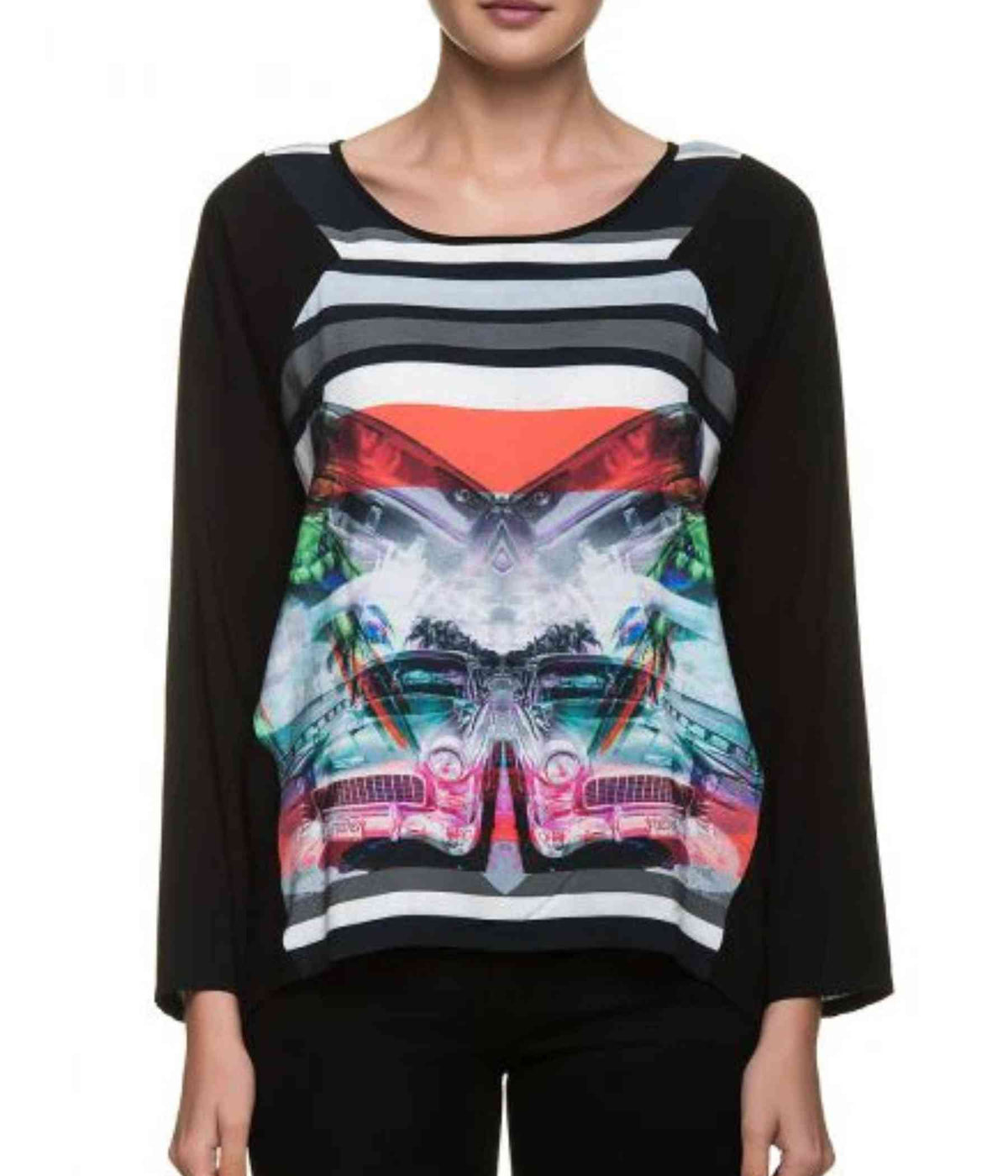 LUXZUZ BLUSE I SORT