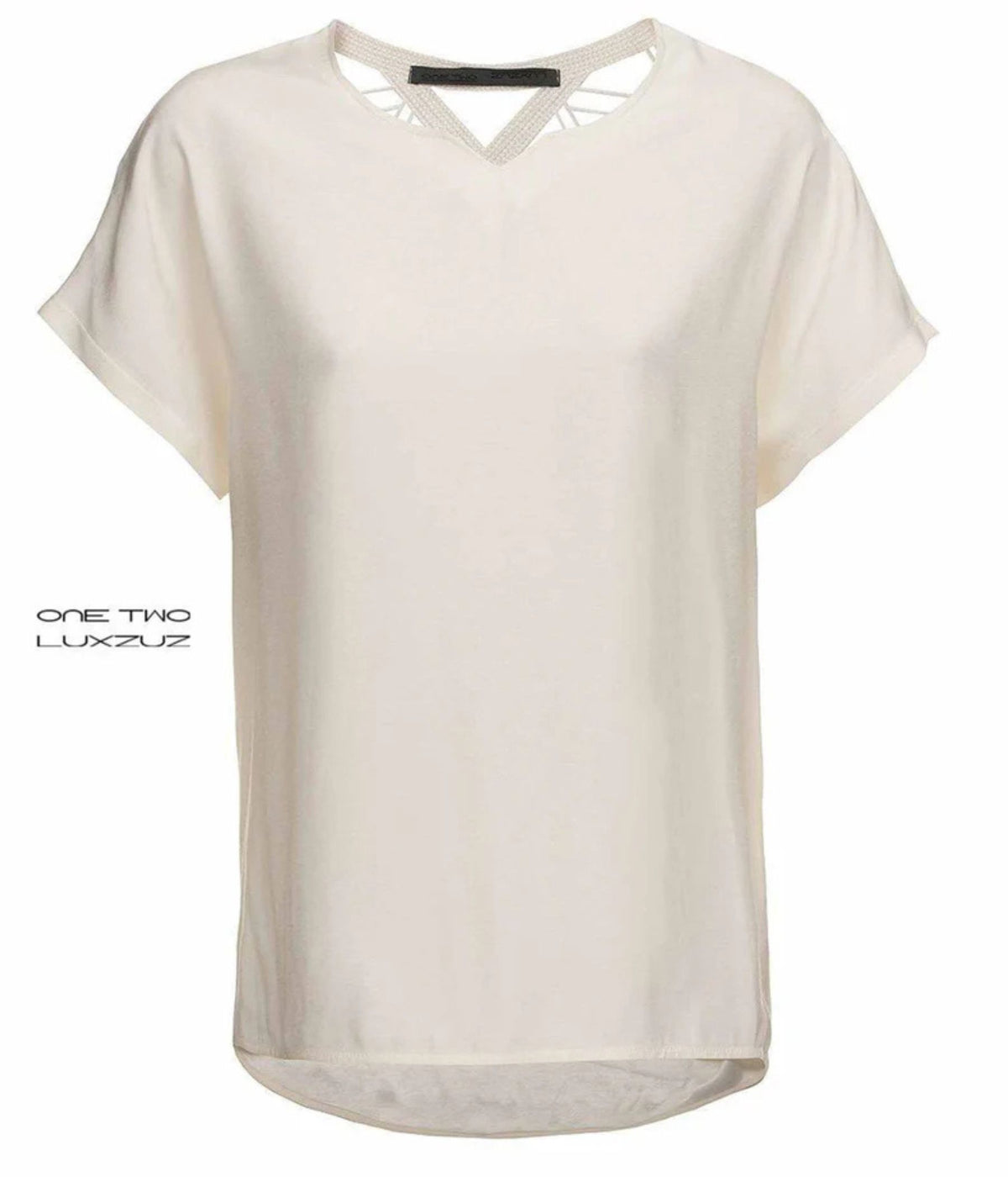 LUXZUZ ONE-TWO BLUSE I HVID.