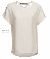 LUXZUZ ONE-TWO BLUSE I HVID.