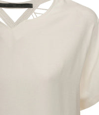 LUXZUZ ONE-TWO BLUSE I HVID.