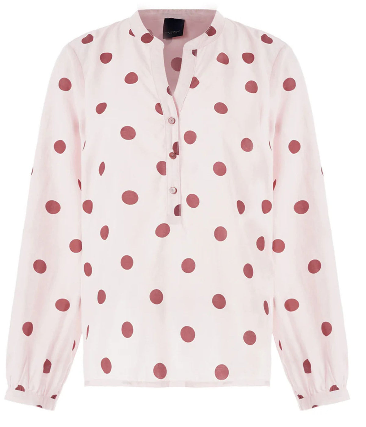 LUXZUZ ONE-TWO ANSIGA BLUSE I ROSA MED PRIKKER