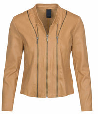 LUXZUZ ONE-TWO ATHENA JACKET IN CAMEL