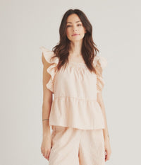 LUXZUZ ONE-TWO RUFUSINE TOP I ROSA - STR.M
