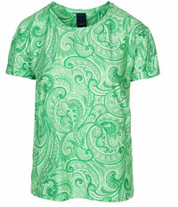 LUXZUZ ONE-TWO KARIN T-SHIRT IN JASMINE GREEN