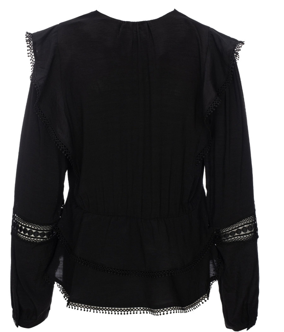 LUXZUZ ONE-TWO MARLEEN BLUSE I SORT