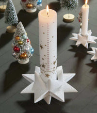 MEDUSA STJERNE LYSESTAGE I HVID MAT.