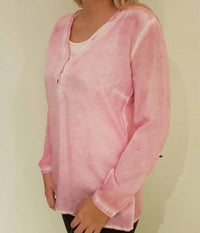 ZE-ZE YUGO SHIRT BLOUSE IN LIGHT RED